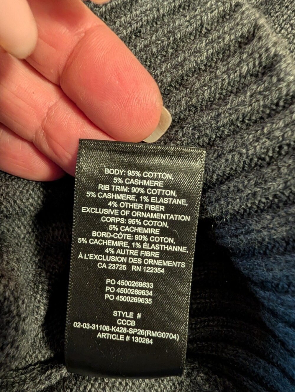 Aritzia NWT Luxury Cotton-Cashmere Blend | Perfect for Photoshoots & Gifting - Picture 6 of 15